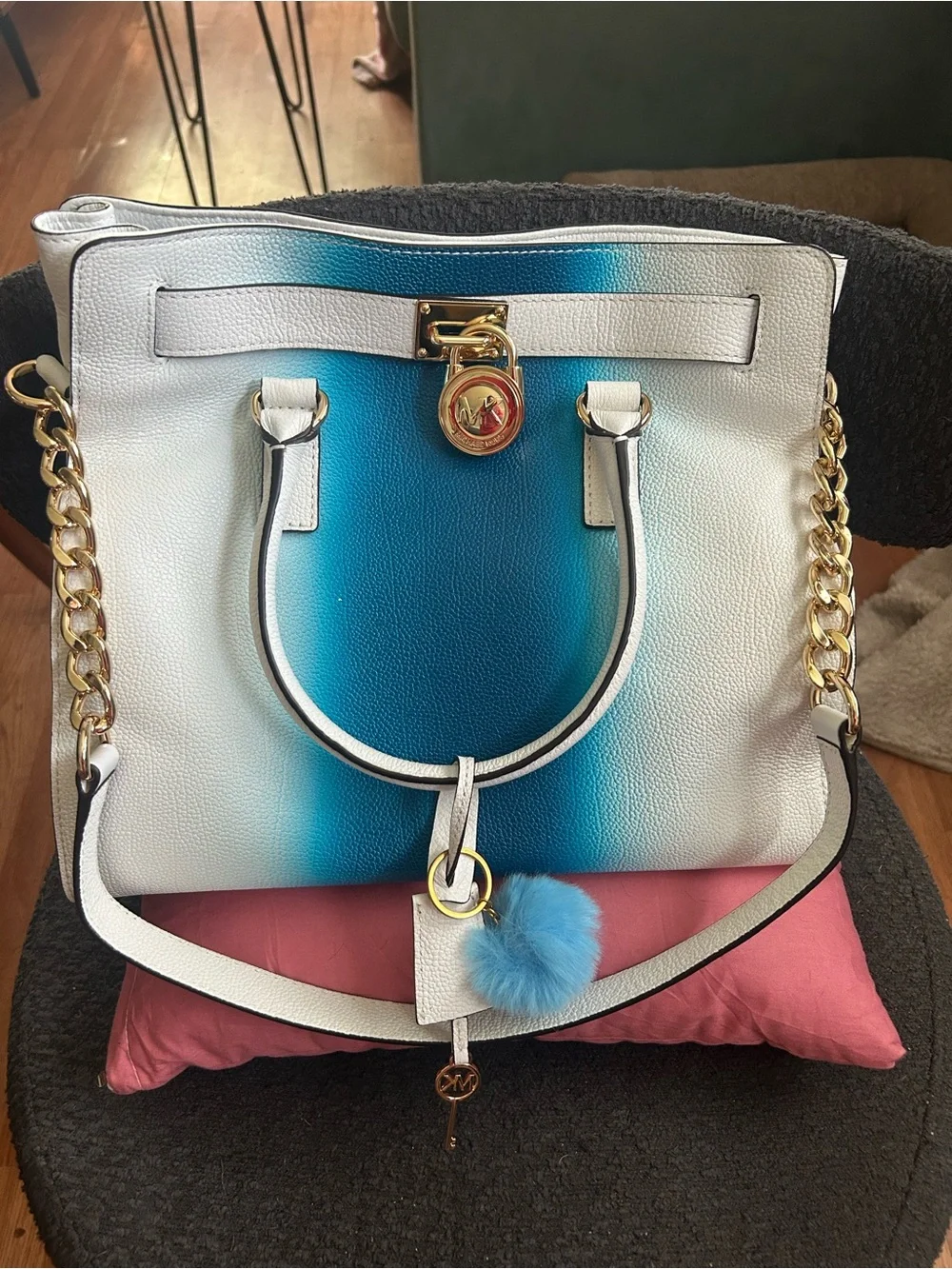 NWOT Michael Kors Hamilton Spray Large Leather Tote Bag